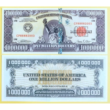 Lì xì Tết Ngựa 1 Triệu USD Lưu Niệm Mỹ - Bảo An Huỳnh Quang - Giá 15.000đ 2.026