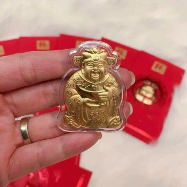 Lì Xì Thần Tài Mạ Vàng 24K - Bao Lì Xì May Mắn, Rước Tài Lộc chỉ 9.999 đồng 8 Lì Xì Thần Tài Mạ Vàng 24K - Bao Lì Xì May Mắn, Rước Tài Lộc chỉ 9.999 đồng 8
