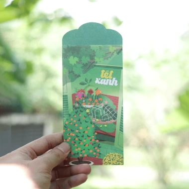 Lì Xì Xanh 60 chiếc 2.026 - Thông điệp Bảo Vệ Môi Trường, Giá Chỉ 9.000 VNĐ