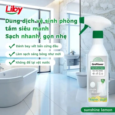 Liby Chai tẩy rửa làm sạch bồn cầu, kính, vòi nước, gạch sàn chỉ 72.000₫