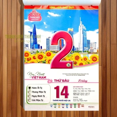 Lịch 2.026 Bloc Phong Cảnh Siêu Nét – Các size 20x30, 17x24, 14.5x20.5, 13x19 – Giá 39.000₫