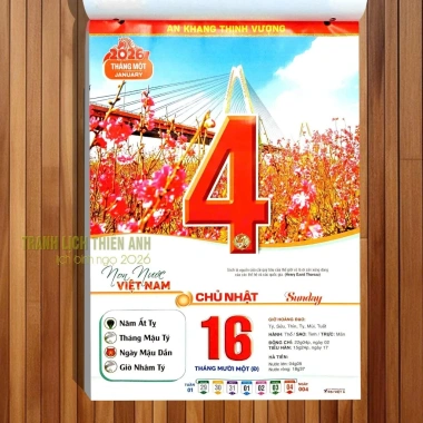Lịch 2.026 Bloc Phong Cảnh Siêu Nét – Các size 20x30, 17x24, 14.5x20.5, 13x19 – Giá 39.000₫