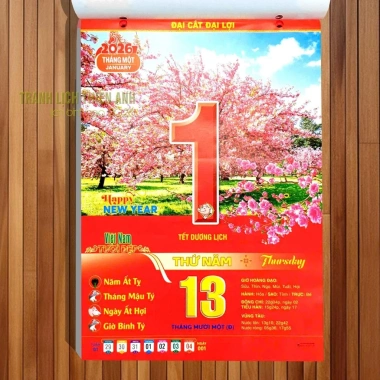 Lịch 2.026 Bloc Phong Cảnh Siêu Nét – Các size 20x30, 17x24, 14.5x20.5, 13x19 – Giá 39.000₫