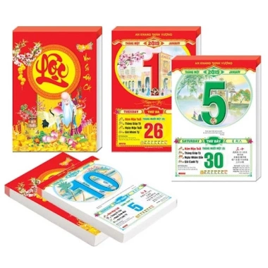 Lịch 2.026 đa dạng kích thước – Treo tường, Bloc, Cuốn, Lịch Tết – Giá 56.000đ