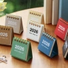 Lịch 2.026 để bàn lò xo basic mini S33 màu cổ điển, lật tiện lợi, decor bàn học, giá 15.000