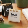 Lịch 2.026 để bàn lò xo basic mini S33 màu cổ điển, lật tiện lợi, decor bàn học, giá 15.000 4