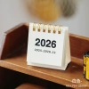 Lịch 2.026 để bàn lò xo basic mini S33 màu cổ điển, lật tiện lợi, decor bàn học, giá 15.000 8