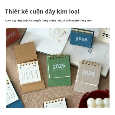 Lịch 2.026 S33 mini để bàn - Thiết kế dễ thương, ghi chú công việc, chỉ 14.000₫