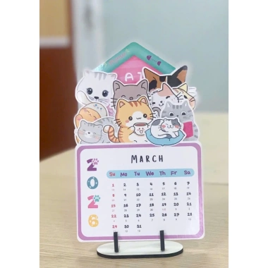 Lịch Âm để bàn 2.026 Ngôi nhà mèo cưng - Đẹp, phong thủy, quà tặng, chỉ 75.000 VND Lịch Âm để bàn 2.026 Ngôi nhà mèo cưng - Đẹp, phong thủy, quà tặng, chỉ 75.000 VND