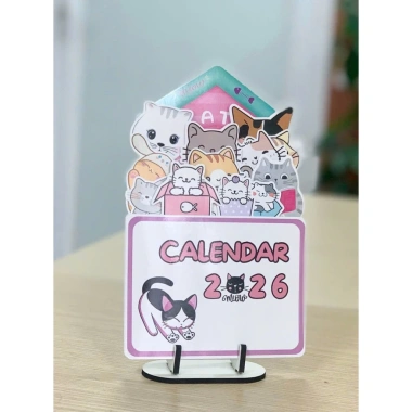Lịch Âm để bàn 2.026 Ngôi nhà mèo cưng - Đẹp, phong thủy, quà tặng, chỉ 75.000 VND
