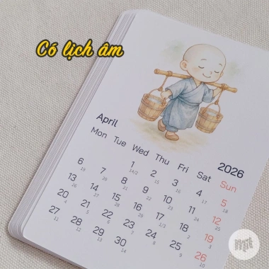Lịch bàn Chú Tiểu 2.026 - Lịch Âm, Thiết kế độc đáo MitPrint, Giá ưu đãi 35.000₫ 3