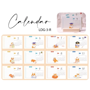 Lịch bàn đế gỗ 2.026 minh họa Corgi 3 - Giá ưu đãi 70.000, thiết kế dễ thương 6 Lịch bàn đế gỗ 2.026 minh họa Corgi 3 - Giá ưu đãi 70.000, thiết kế dễ thương 6