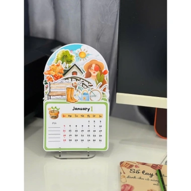 Lịch bàn decor 2.026 Khu vườn lung linh Đẹp phong thuỷ âm dương quà tặng 75.000đ
