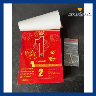 Lịch Bloc 2.026 Cực Đẹp Tết Bính Ngọ - 2 kích thước 10,5x14,5 & 14,5x20,5 cm, mẫu mới nhất, kèm đinh, giảm còn 38.000 VND