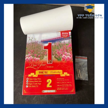 Lịch Bloc 2.026 kích thước 14,5x20,5cm - Cực Đẹp Tết Bính Ngọ mẫu mới, kèm đinh, giá chỉ 38.000 VND 2