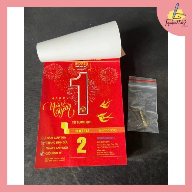 Lịch Bloc 2.026 Tết Bính Ngọ mới nhất, kèm đinh treo, giảm giá 22% chỉ 48.000 đồng