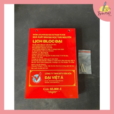 Lịch Bloc 2.026 Tết Bính Ngọ mới nhất, kèm đinh treo, giảm giá 22% chỉ 48.000 đồng