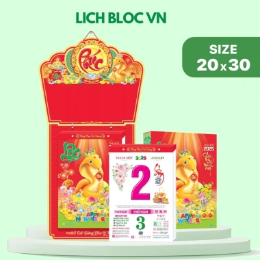 Lịch Bloc Treo Tường 2.026 Kích Thước 20x30cm Siêu Đẹp Giá Ưu Đãi 325.000₫