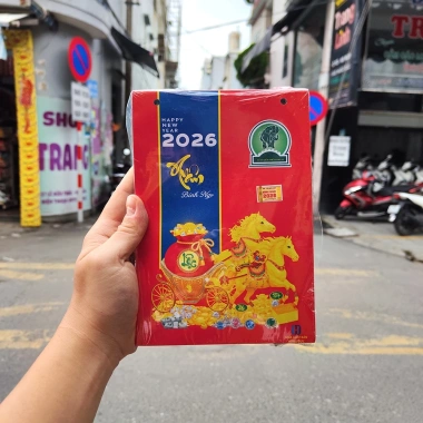 Lịch bloc xé 365 ngày 2.026 Thư Pháp 15x21 cm - Chữ lớn số to ngày giờ treo tường - 50.000 VND