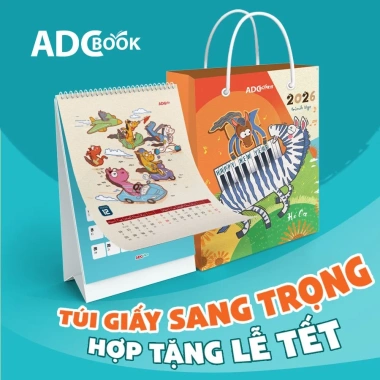 Lịch để bàn 2.026 12 lì xì, túi sang, hình, giấy cao cấp, quà Tết 17x23cm 6