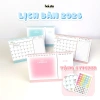 Lịch để bàn 2.026 âm dương BASIC giấy note, kèm sticker màu dán note và planner - ưu đãi giá