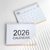 Lịch để bàn 2.026 Basic ngày âm và ô ghi chú, lò xo decor phòng, giảm giá 66.000₫ 3