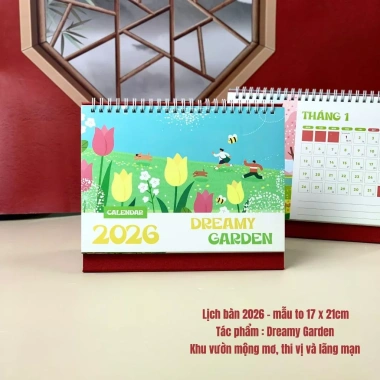Lịch để bàn 2.026 Bính Ngọ thiết kế trừu tượng VPP Diệp Lac - Giá 15.030₫ 6