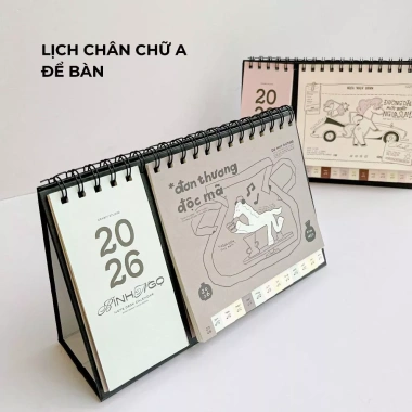 Lịch để bàn 2.026 Crabit Bính Ngọ - Tiết ngựa, Tết, Mã Đáo Thành Công, 78.000 VND