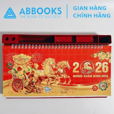 Lịch để bàn 2.026 đế nhựa 13x28cm ngang Ghi kế hoạch làm việc giảm còn 56.000đ