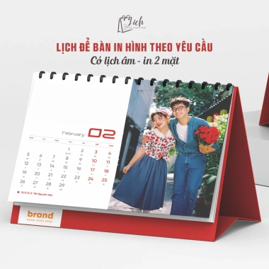 Lịch để bàn 2.026 in ảnh tùy chỉnh, có lịch âm - Giá ưu đãi 99.000đ (giá gốc 118.800đ)