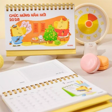 Lịch để bàn 2.026 Klong và 10 lì xi Tết, lịch ghi chú to do list, giá chỉ 77.000₫