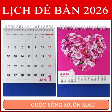 Lịch để bàn 2.026 mẫu Tết Quê Hương, Cảnh Đẹp, Thành Công, Sắc Màu – 55.250₫ 4