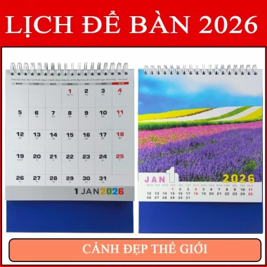 Lịch để bàn 2.026 mẫu Tết Quê Hương, Cảnh Đẹp, Thành Công, Sắc Màu – 55.250₫ 5