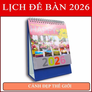 Lịch để bàn 2.026 mẫu Tết Quê Hương, Cảnh Đẹp, Thành Công, Sắc Màu – 55.250₫ 7