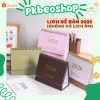 Lịch để bàn 2.026 Pkbeoshop dạng lật gáy lò xo kèm note ghi chú - chỉ 55.000₫