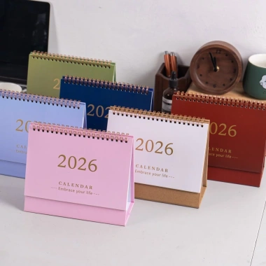 Lịch để bàn 2.026 Pkbeoshop dạng lật gáy lò xo kèm note ghi chú - chỉ 55.000₫ 3