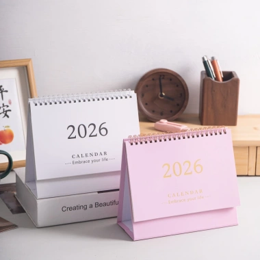 Lịch để bàn 2.026 Pkbeoshop dạng lật gáy lò xo kèm note ghi chú - chỉ 55.000₫ 5