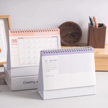 Lịch để bàn 2.026 Pkbeoshop dạng lật gáy lò xo kèm note ghi chú - chỉ 55.000₫ 6
