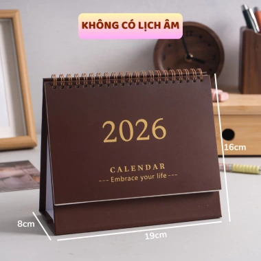 Lịch để bàn 2.026 Pkbeoshop dạng lật gáy lò xo kèm note ghi chú - chỉ 55.000₫ 10