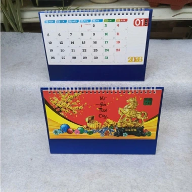 Lịch để bàn chữ A 2.026 24x16cm có lịch âm - mẫu ngẫu nhiên, 50k VPP Tiến Phát