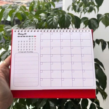 Lịch để bàn chữ A Tết Việt 2.026 16x21cm 1 mặt ghi kế hoạch 1 mặt ngày tháng In Song Phước 72.500đ 8