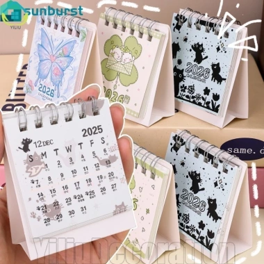Lịch để bàn cuộn dây Mini 2.026 - Lịch lật, công cụ lập kế hoạch, giá ưu đãi 47.736 VND