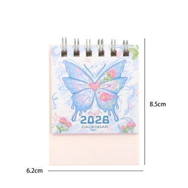 Lịch để bàn cuộn dây Mini 2.026 - Lịch lật, công cụ lập kế hoạch, giá ưu đãi 47.736 VND