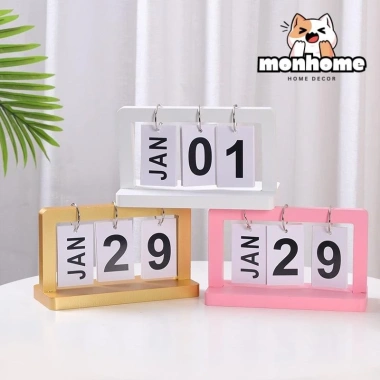Lịch Để Bàn Decor Bắc Âu - Trang Trí Bàn Học, Phòng Khách, Phòng Ngủ, Kệ Sách - Giá chỉ 79.925₫ 2