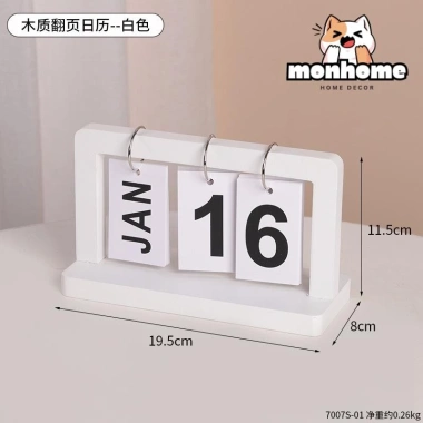 Lịch Để Bàn Decor Bắc Âu - Trang Trí Bàn Học, Phòng Khách, Phòng Ngủ, Kệ Sách - Giá chỉ 79.925₫ 10