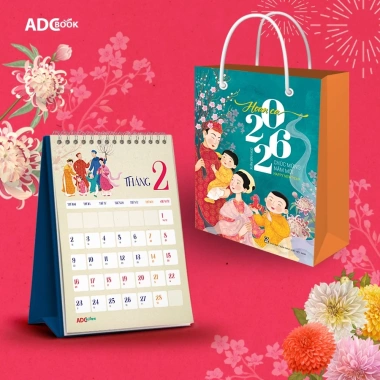 Lịch để bàn Hoan Ca và Hí Ca 2.026 - Tặng túi + 12 lì xì, Quà Tết hấp dẫn 3