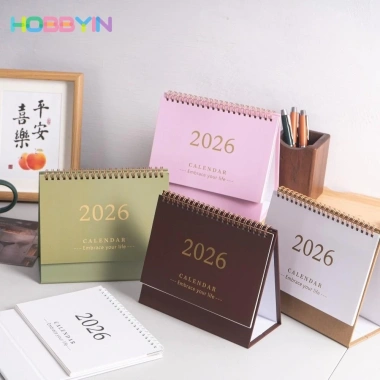 Lịch để bàn HOBBYIN 2.026 gập lại di động - Ghi chú nhanh, ưu đãi 81.000₫