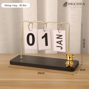 Lịch để bàn lật số 2.026 phong cách Vintage DECOSA - Giá ưu đãi 69.000 VND 9