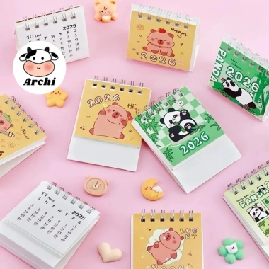 Lịch để bàn mini 2.026 capybara nhỏ xinh - Giá chỉ 9.900₫, giảm từ 12.771₫ 8