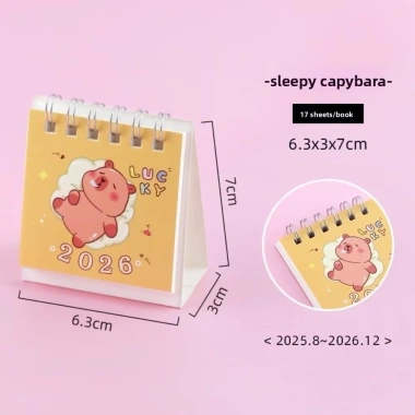 Lịch để bàn mini 2.026 capybara nhỏ xinh - Giá chỉ 9.900₫, giảm từ 12.771₫ 10